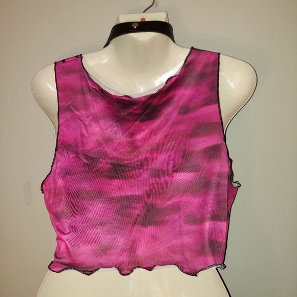 Sleeveless Gradient Heart Print Slim Cami Top - Picture 4 of 5